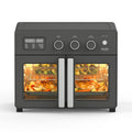 34QT French Door Air Fryer Toaster Oven - Caviar Gray