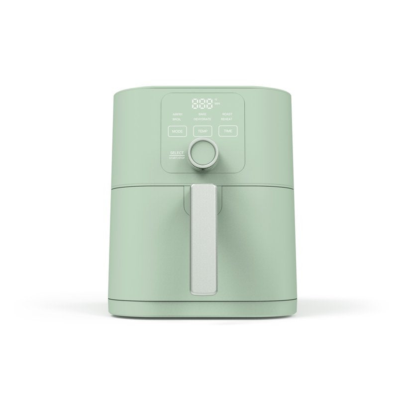 6QT Slim Air Fryer with Ceramic Non-Stick Basket - Honeydew Green