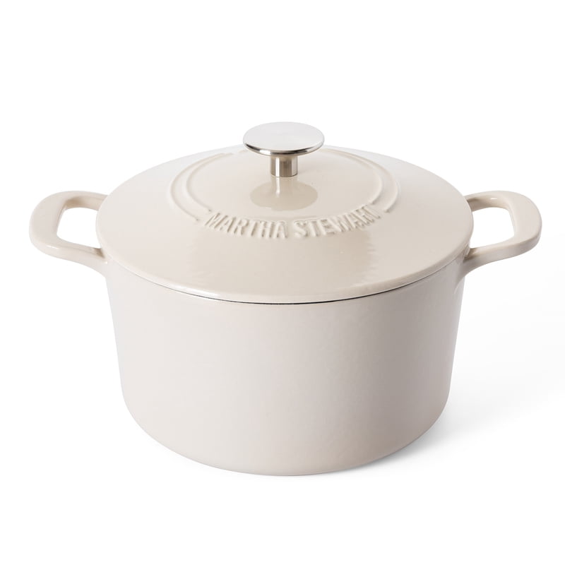 4-Quart Enamel Cast Iron Dutch Oven - Linen