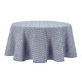 Honeycomb Fabric Tablecloth - Blue, 70" Round