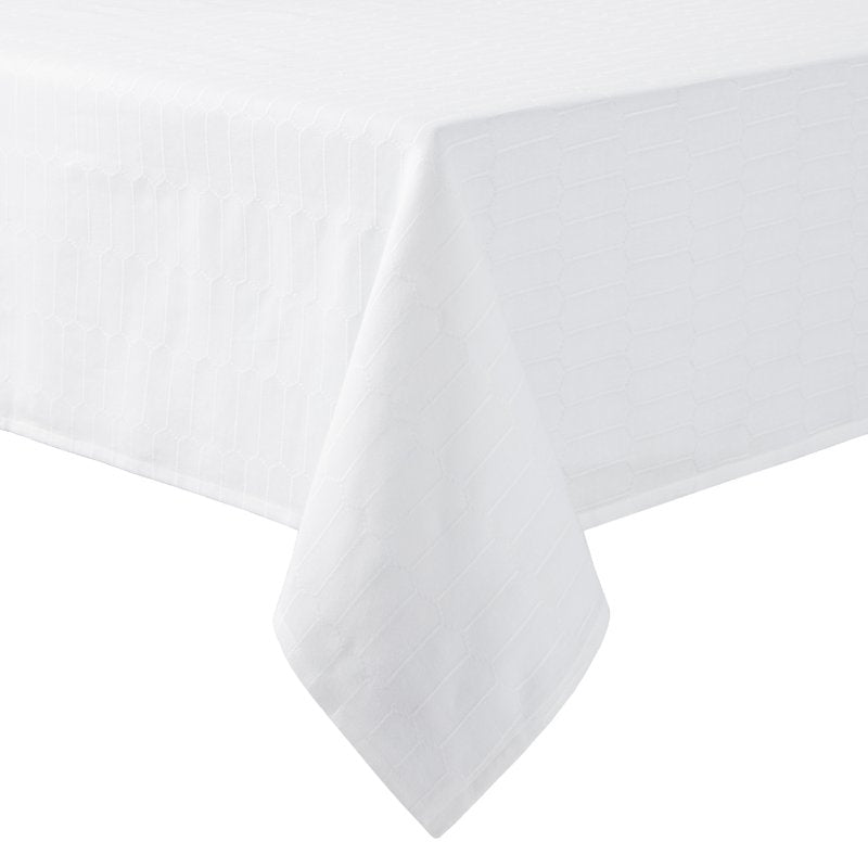 Honeycomb Fabric Tablecloth - White, 60" x 84"