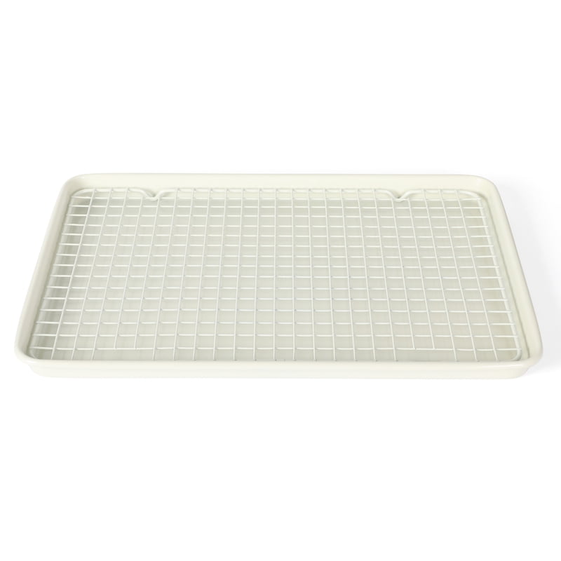 Nonstick Cookie Baking Sheet Pan with Cooling Rack - Linen