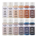 Martha Stewart Multi-Surface Satin Acrylic Craft Paint Set - Elevated Neutrals, 12 x 2oz