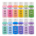 Multi-Surface Satin Acrylic Craft Paint Set - Spring Blooms, 12 x 2 fl oz