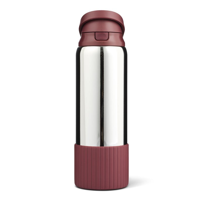 32oz Stainless Steel 2-in-1 Straw & Chug Water Bottle - Oxblood