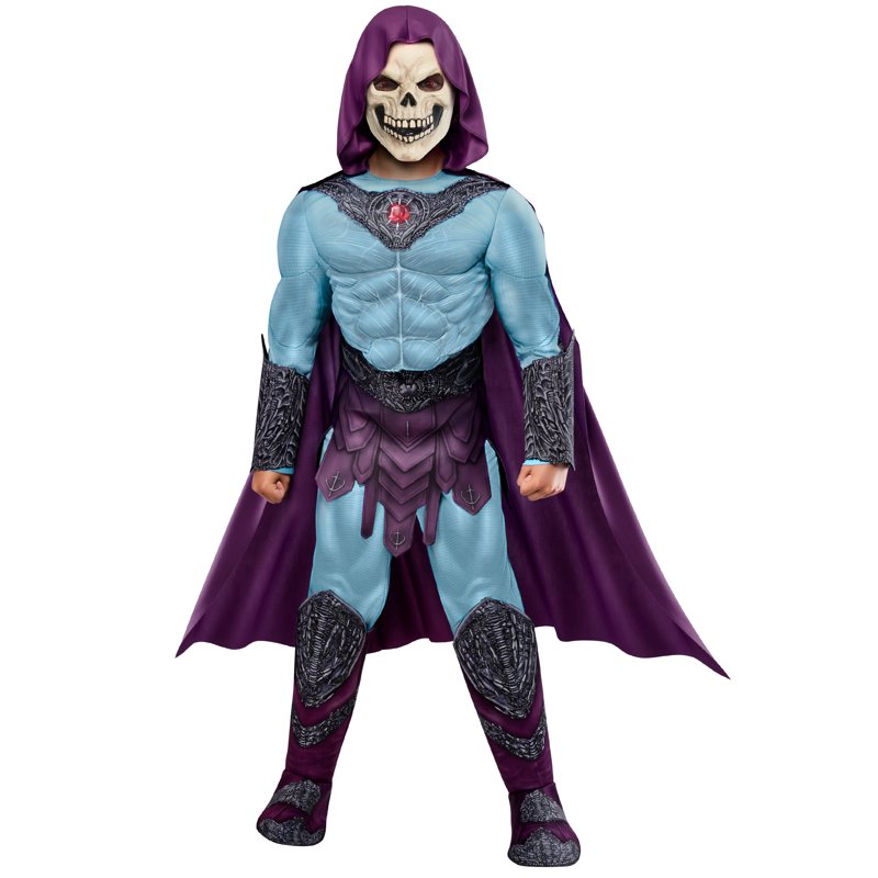 Kids Skeletor Deluxe Costume M - Masters of the Universe He-Man Cosplay