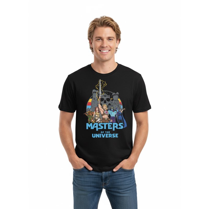 Masters of the Universe Men's & Big Men's Graphic T-Shirt Black 2XL - Retro Style