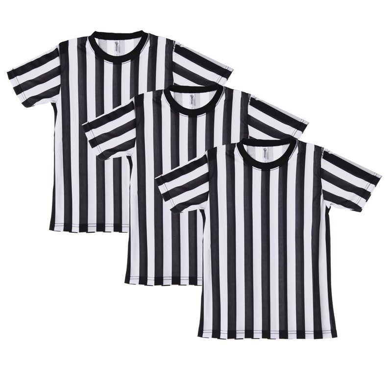 Children's Referee Shirt 3PK Black White Kids Sports Costume Toddler & Teen