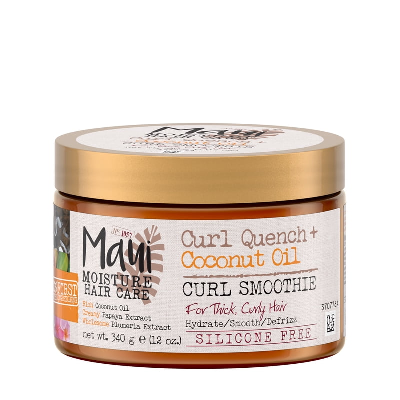 Hydrating Curl Smoothie with Coconut Oil for Defined, Soft Curly Hair, 12 oz