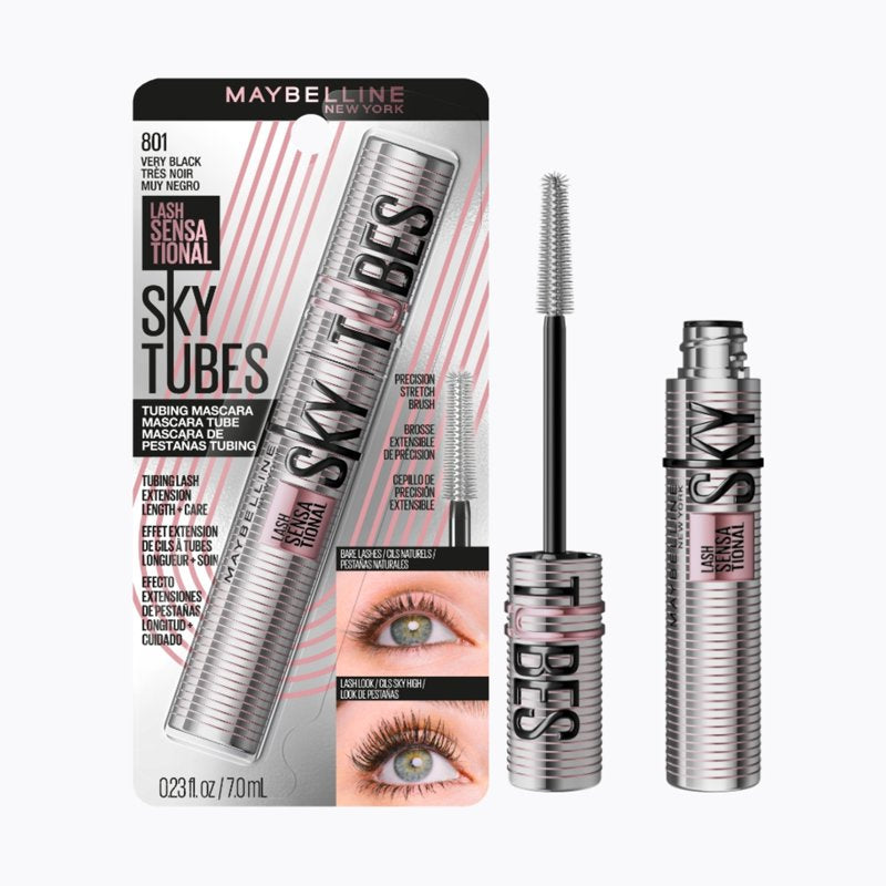 Tubing Mascara for Extension-Like Length, Very Black, Conditioning Formula