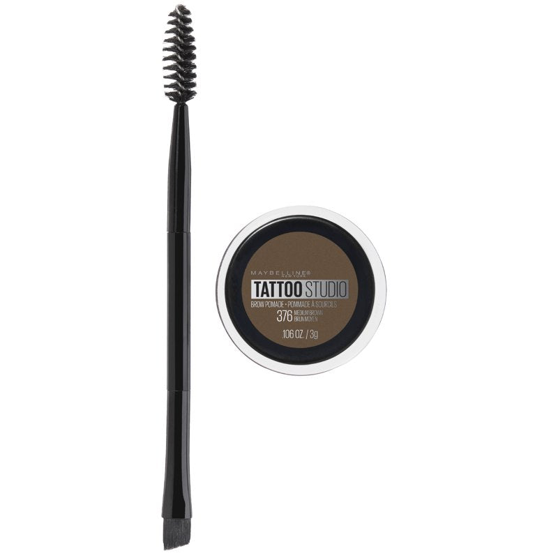 Long-Lasting Eyebrow Pomade with Dual-Ended Sculpting Brush and Spoolie