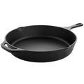 12 Inch Preseasoned Cast Iron Frying Pan - Versatile Black Skillet