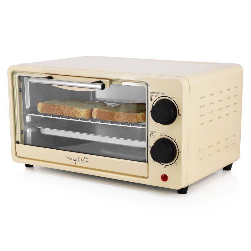9 Quart Electric Countertop Toaster Oven - Cream