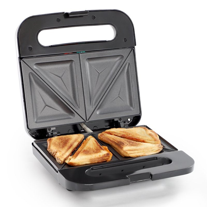 Electric Non-Stick Sandwich Maker - Silver Panini Press