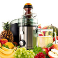 800W Electric Juice Extractor with 2-Speed Settings - Black