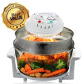 Multipurpose Halogen Oven Air Fryer and Rotisserie - 14.25 Inch White