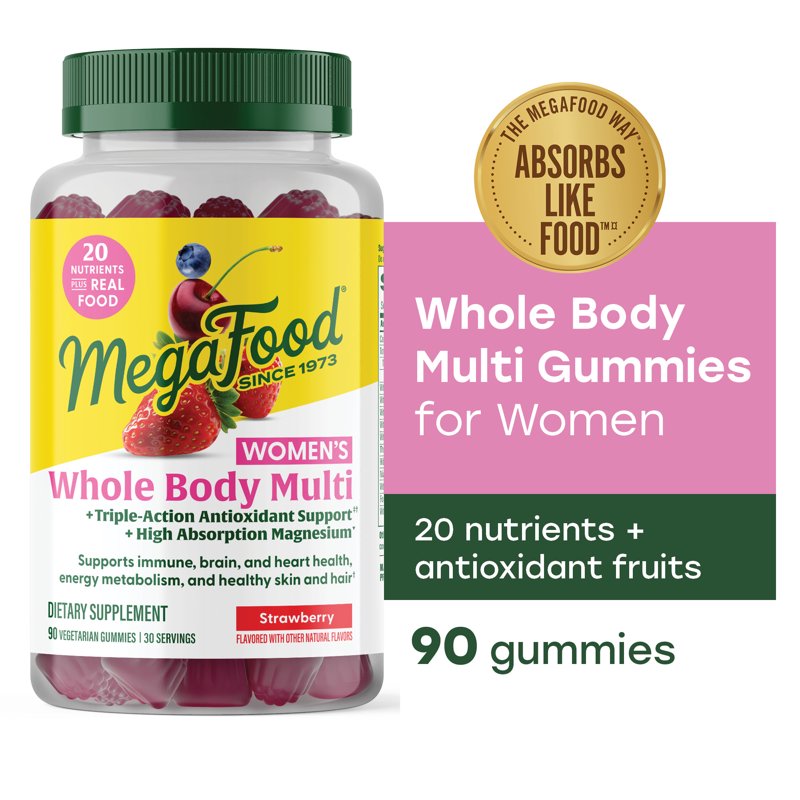 Whole Body Multivitamin Gummies for Women - 90 Vegetarian Gummies