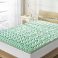 Memory Foam Mattress Topper Twin-XL 1.5 Inch 5-Zone Aloe Infusion