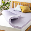 King Ventilated Memory Foam Mattress Topper with Lavender Infusion - Mellow 3 Inch