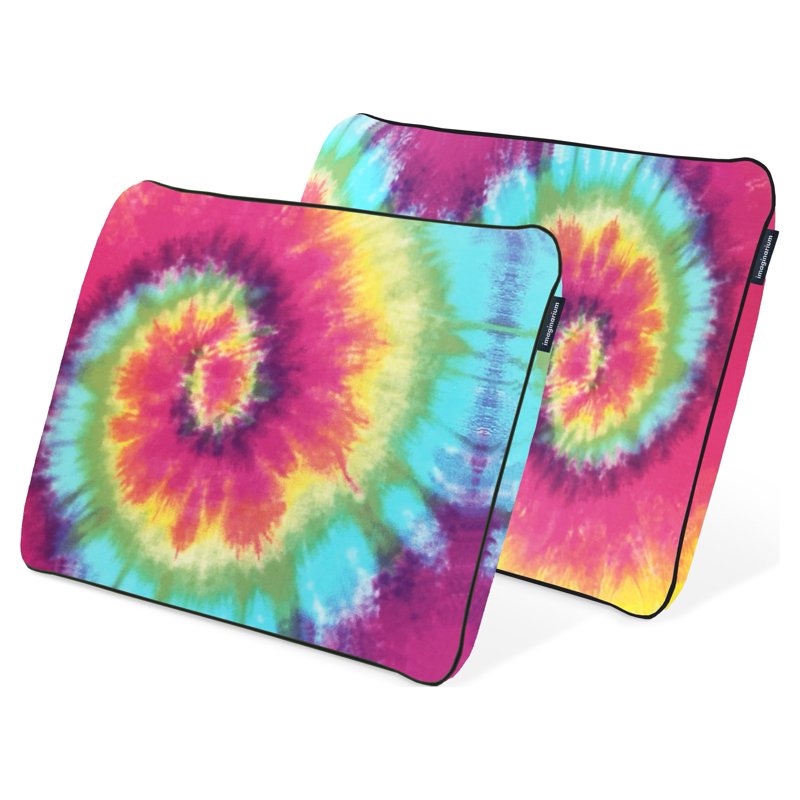 Tie-Dye Memory Foam Pillow Set - Cool-to-the-Touch Cover, Standard/Queen, 2 Pack