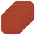 Memory Foam Honeycomb Chair Cushion Pad - 16" x 16", 4-Pack, Rust