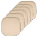 Memory Foam Honeycomb Non-Slip Chair Cushion Pad - 16" x 16", 6-Pack, Linen