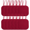 Memory Foam Honeycomb Chair Cushion Pad - 12-Pack, Red