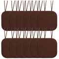 Memory Foam Honeycomb Non-Slip Chair Cushion Pad - 12 Pack, Chocolate