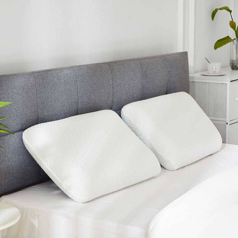 Memory Foam Pillow 2 Pack - Standard Size Bed Pillows for Sleep - Soft & Supportive - Variation 2