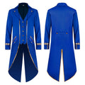 Men's Retro Tuxedo Jacket - Fall Halloween Costume - XXL, Blue