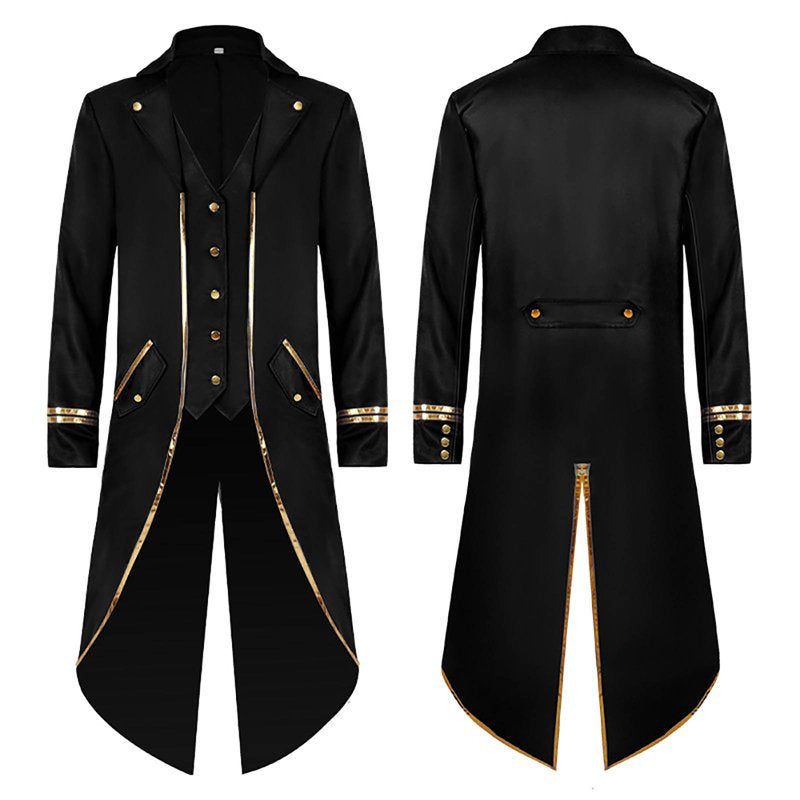 Men's Retro Tuxedo Jacket - Fall Halloween Costume, Black, M