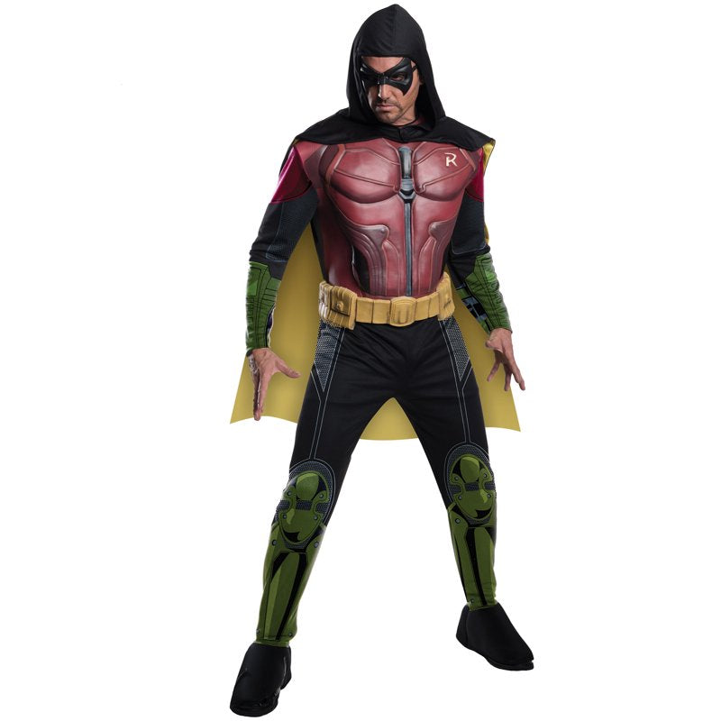 Men's Robin Muscle Chest Costume - Arkham Batman Video Game Character - Adult M Polyester
