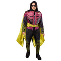 Men's Arkham Robin Muscle Chest Costume Adult with Mask & Cape Variation Polyester 44-46"
