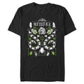 Men's Black Beetlejuice Sandworm and Betelgeuse Graphic T-Shirt 2XL - Officially Licensed
