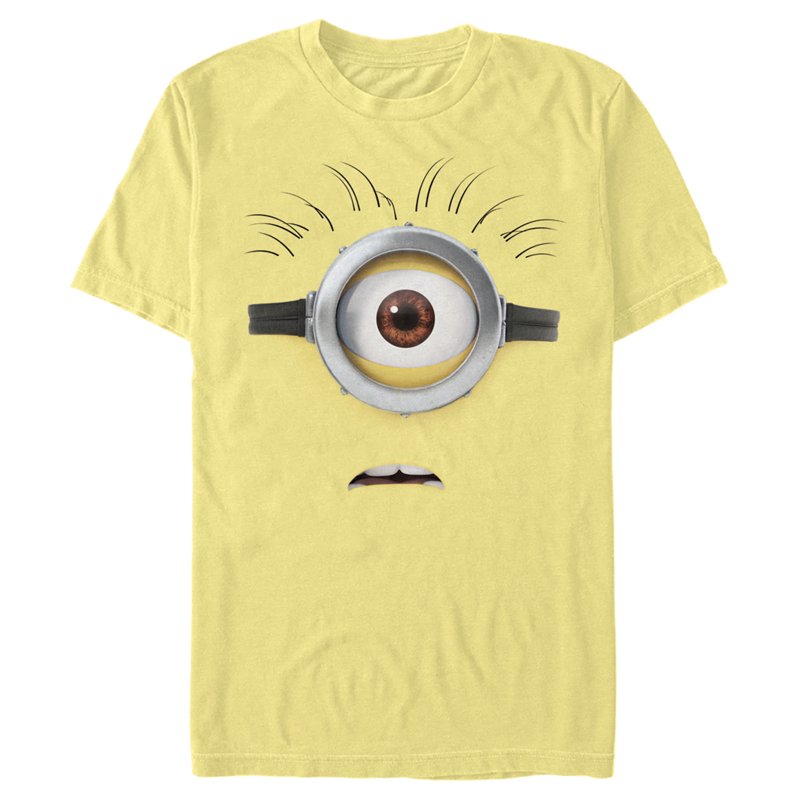 Men's Despicable Me Minions Shocked Face Graphic T-Shirt - Large, Variation L