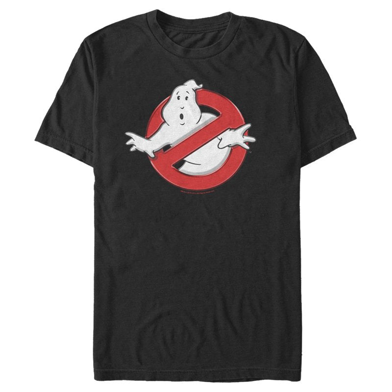 Men's Ghostbusters Logo Graphic T Shirt 3XL - Officially Licensed Black Tee