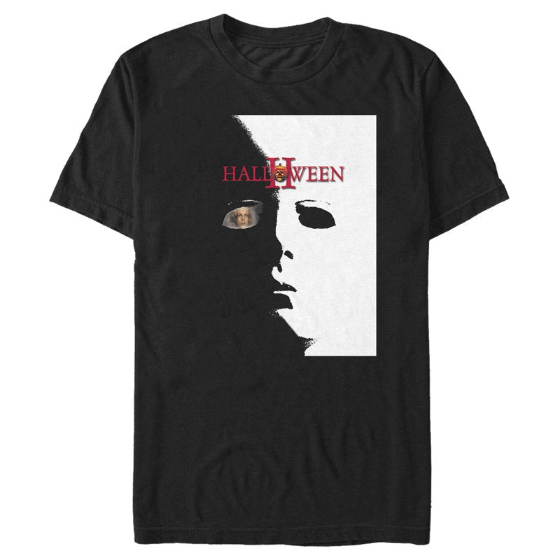 Men's Halloween Michael Myers Mask Graphic T Shirt 4XL Black - Officially Licensed Halloween Apparel