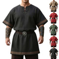 Men's Medieval Viking Surcoat Costume XL Green Short Sleeve Halloween Cosplay