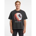 Men's Halloween Graphic Tee with Mineral Wash - See Things Black L