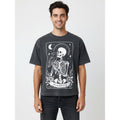 Men's Halloween Skeleton Forever Graphic Tee - Mineral Wash 2XLT