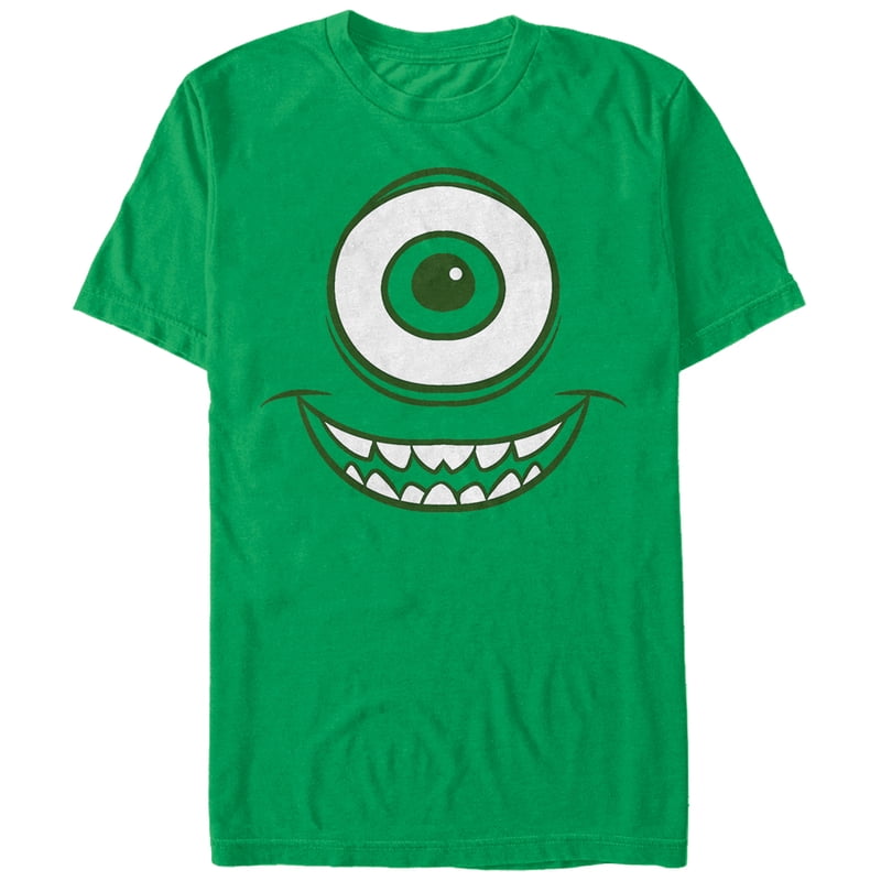Men's Monsters Inc Mike Wazowski Eye Graphic T-Shirt Kelly Green XL - Officially Licensed