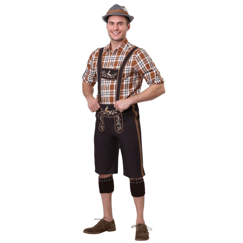 Men's Plus Size Oktoberfest Bavarian Costume 4X - Beer Stein & Hammer