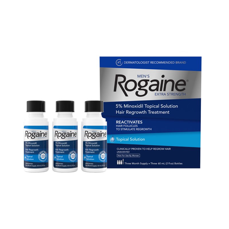 5% Minoxidil Hair Regrowth Treatment for Men, 3-Month Supply