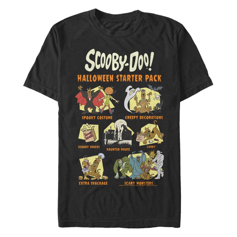 Men's Scooby Doo Halloween Graphic Tee L - Officially Licensed Costume T-Shirt