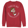 Men's Snow White Grumpy Costume Sweatshirt - Red, L