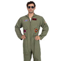 Men's Top Gun Flight Suit with Interchangeable Badge Patches - XL