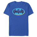 Men's Batman Signal Skyline Graphic T-Shirt - Royal Blue, M
