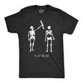 Mens Funny Skeleton Halloween T Shirt 4XL - Got Your Back Graphic Tee