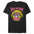 Mens Halloween Trick or Treat T-Shirt with Stitch Graphic 4XL