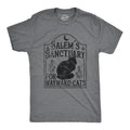 Mens Halloween Spooky Cat T Shirt - Salem Sanctuary for Wayward Cats 4XL